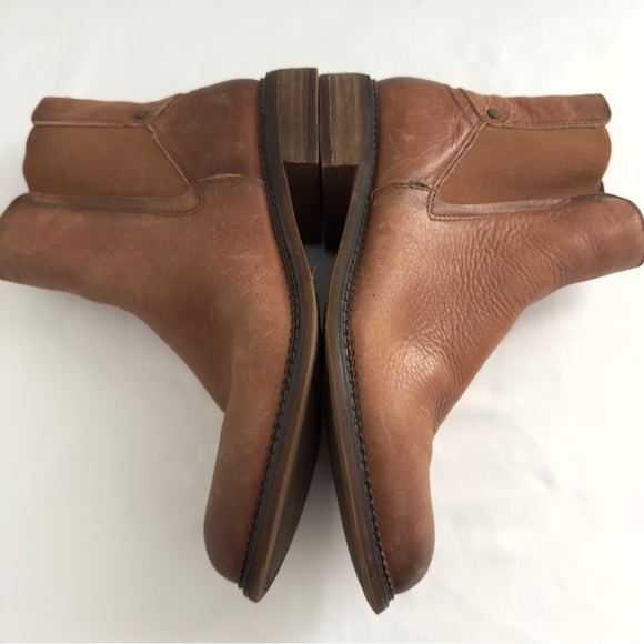 Franco Sarto Horrace Brown Leather Booties 8.5 - Picture 8 of 11